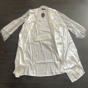 White brand new bridal or lingerie robe